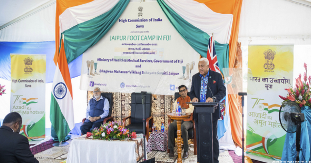 Indian High Commission inaugurates Jaipur Foot Camp in Fiji